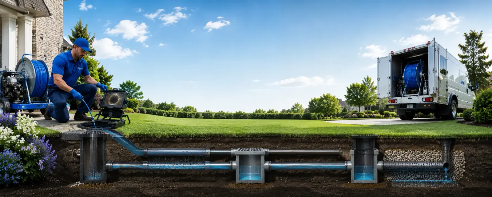 Outdoor drain cleaning information for Plainfield, OH